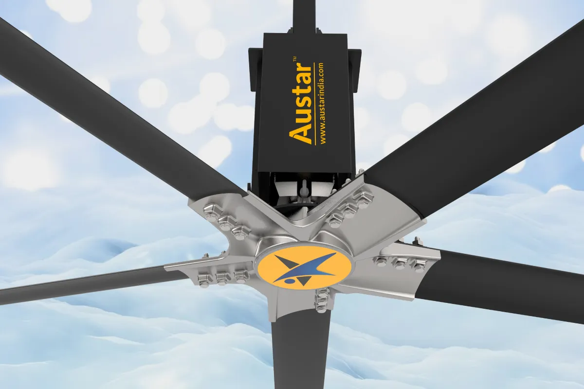 Hub detail — AS125 Geared HVLS fan